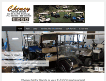 Tablet Screenshot of cheneymotorsports.com